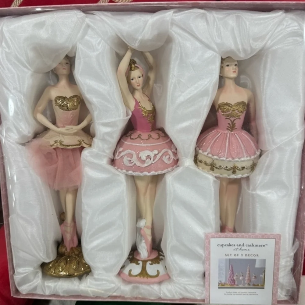 👉✨️ Cupcakes and Cashmere Ballerinas Pink Decor Set of 3